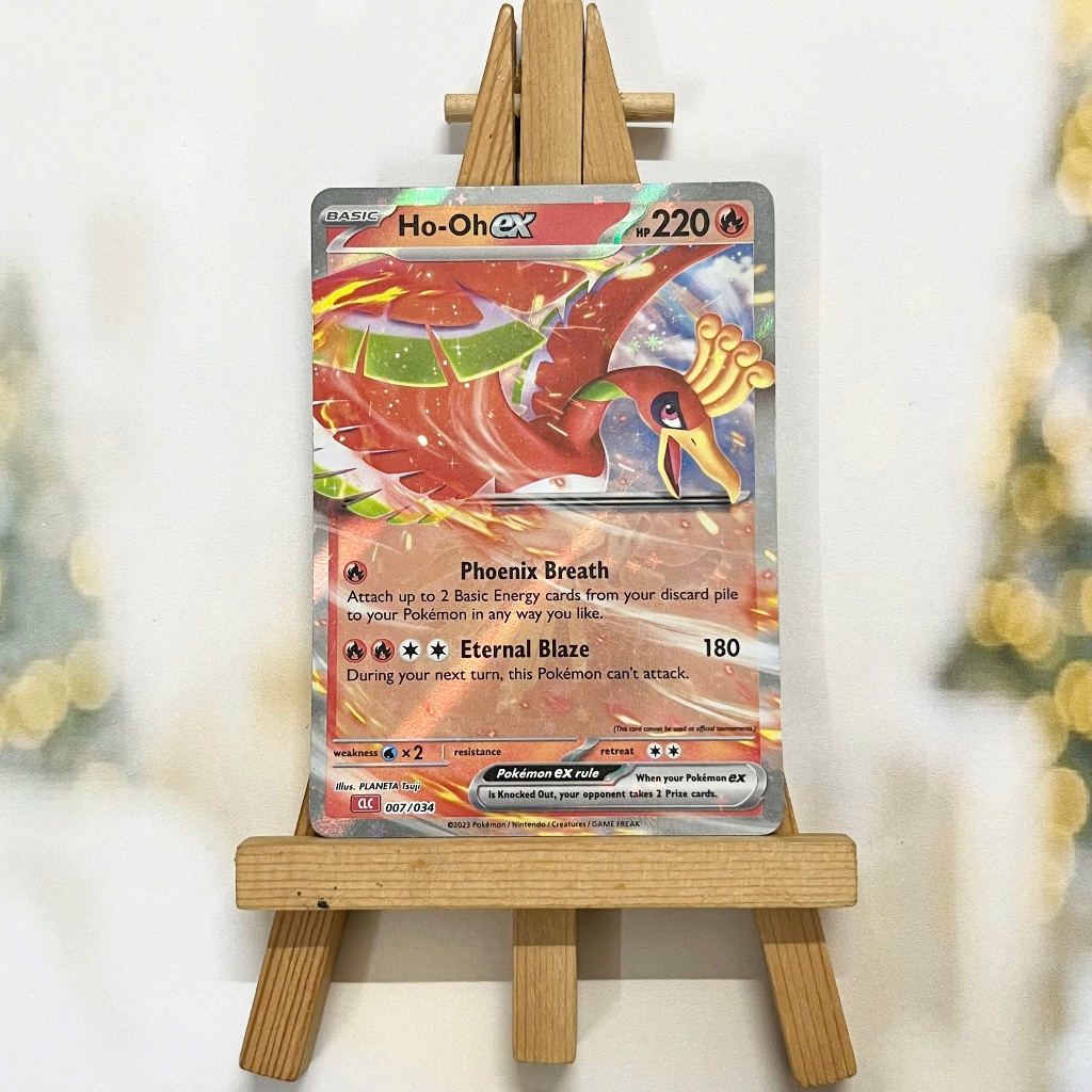 Thẻ hình Pokemon Ho-Oh ex 007/034 - Lá bài lẻ Trading Card Game Classic tiếng Anh chính hãng