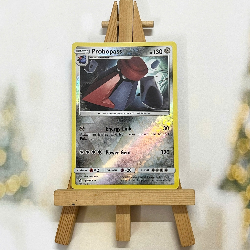 Thẻ hình Pokemon Probopass 86/145 - Lá bài lẻ Sun & Moon: Guardians Rising Rare Reverse Holo tiếng Anh chính hãng