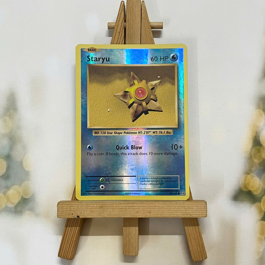 Thẻ hình Pokemon Staryu 30/108 - Lá bài lẻ XY: Evolutions Common Reverse Holo tiếng Anh chính hãng