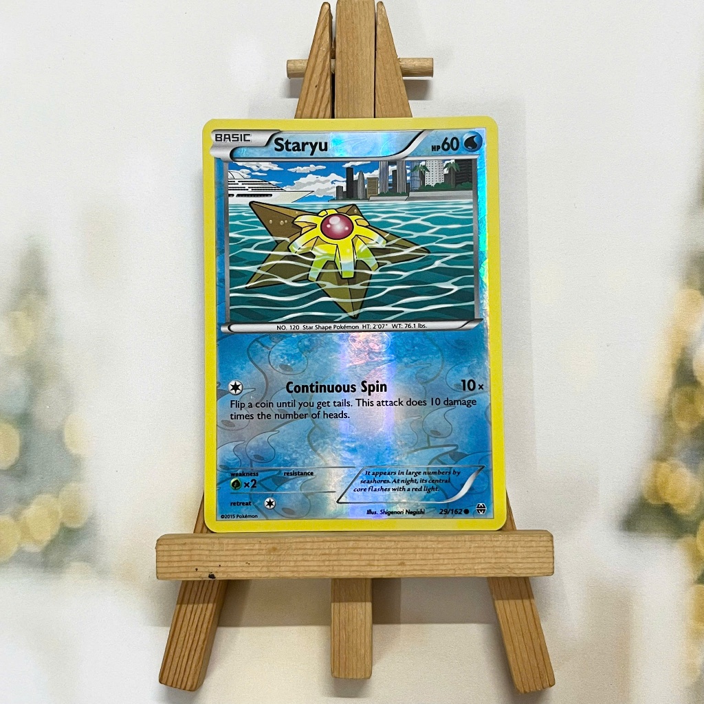 Thẻ hình Pokemon Staryu 29/162 - Lá bài lẻ XY: Breakthrough Common Reverse Holo tiếng Anh chính hãng