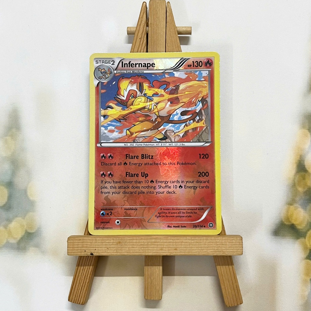 Thẻ hình Pokemon Infernape 20/114 - Lá bài lẻ XY: Steam Siege Rare Reverse Holo tiếng Anh chính hãng