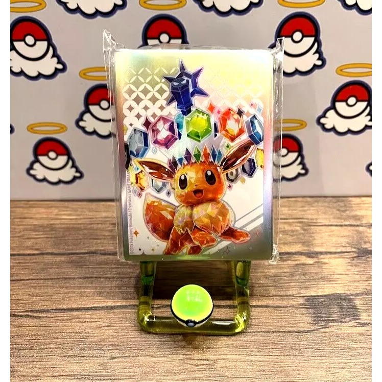 Gói 65 Sleeve hình Eevee Tera lấy từ ETB Prismatic Evolution Pokemon chính hãng