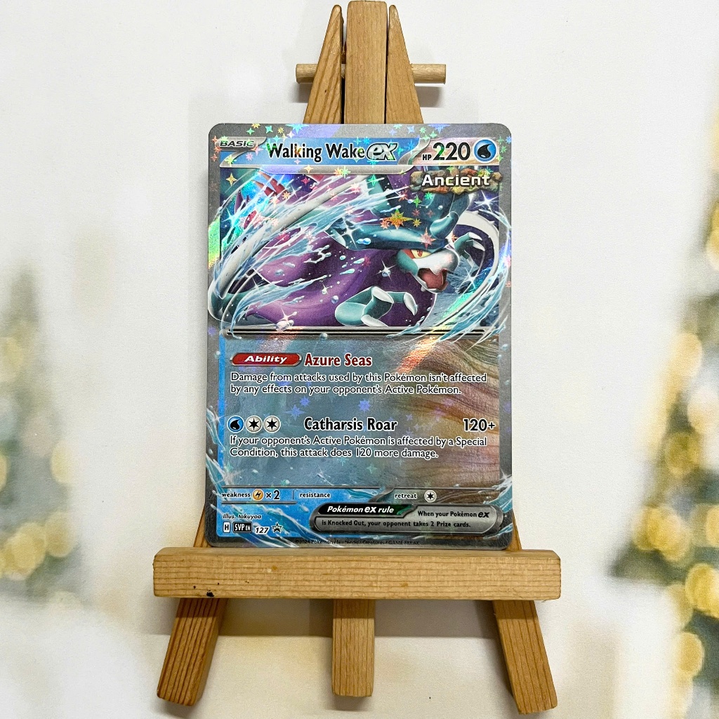 Thẻ hình Pokemon Walking Wake ex SVP127 - Lá bài lẻ Scarlet & Violet Holo Promo tiếng Anh chính hãng