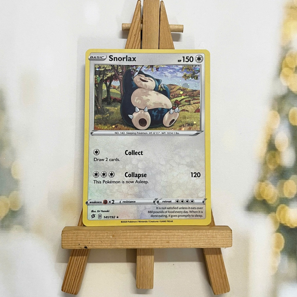 Thẻ hình Pokemon Snorlax 141/192 - Lá bài lẻ Alternate Holo Promo tiếng Anh chính hãng