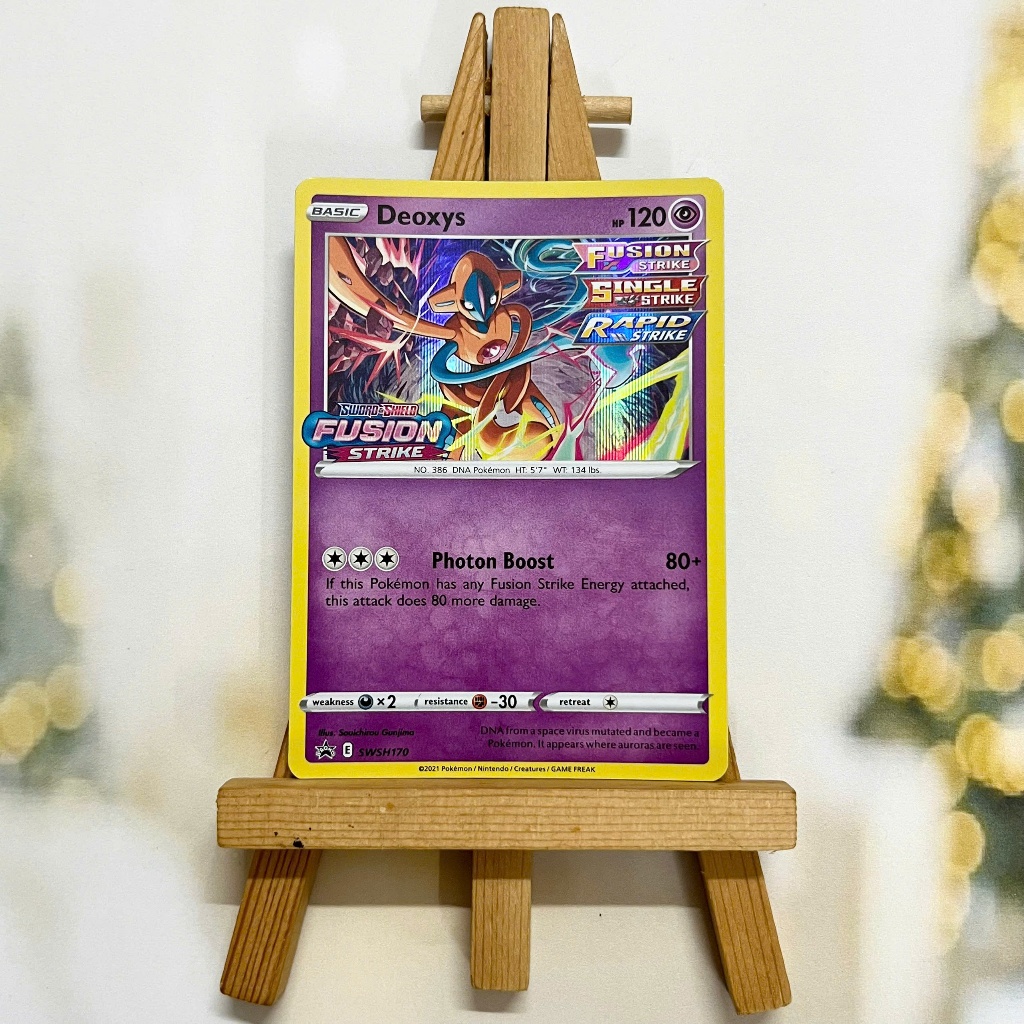 Thẻ hình Pokemon Deoxys SWSH170 - Lá bài lẻ Sword & Shield Prerelease Promo tiếng Anh chính hãng