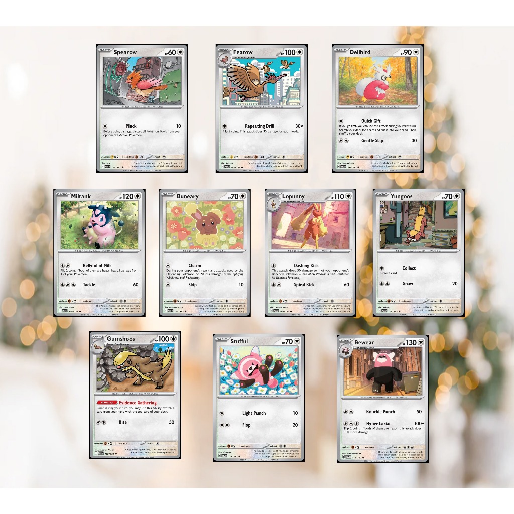 [Reverse 132- Normal] Thẻ hình Pokemon Hệ thường từ Mega Evolution Base Set Reverse Holo tiếng Anh