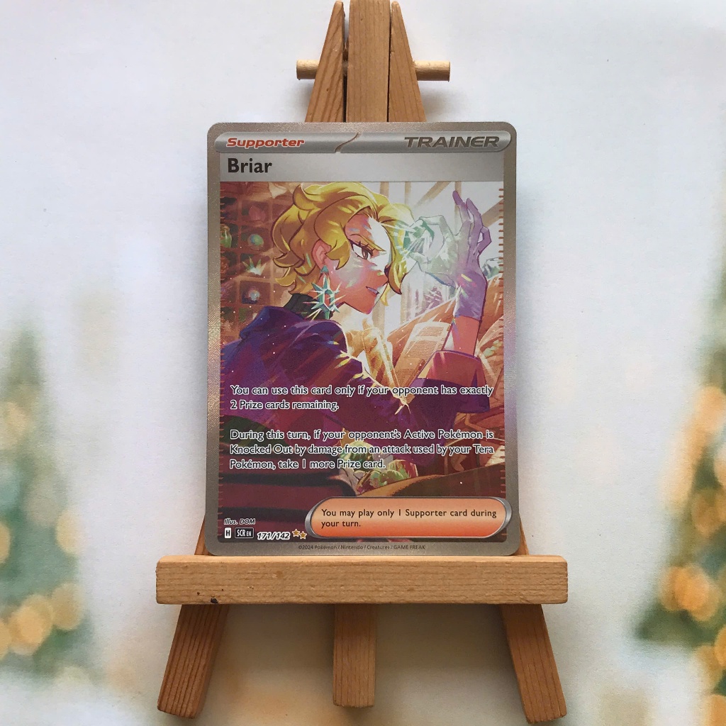 Thẻ hình Pokemon Briar 171/142 - Lá bài lẻ Stellar Crown Special Illustration Rare tiếng Anh  chính hãng