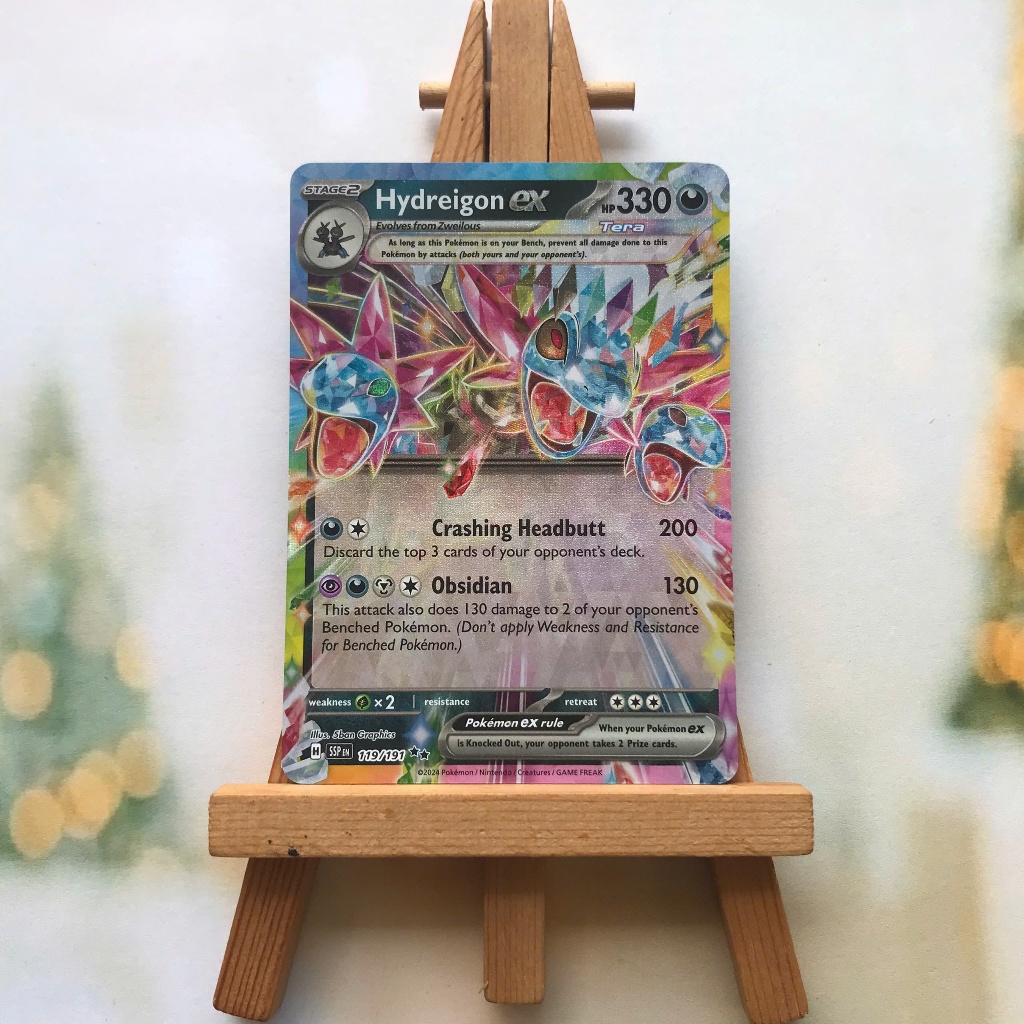 Thẻ hình Pokemon Hydreigon ex 119/191 - Lá bài lẻ Surging Sparks Ultra Rare tiếng Anh chính hãng