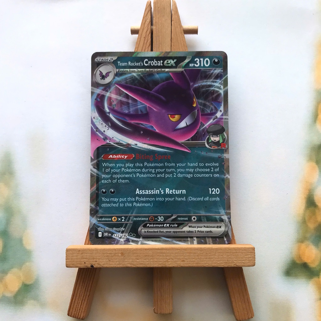 Thẻ hình Pokemon Team Rocket's Crobat ex 122/182 - Lá bài lẻ Destined ...