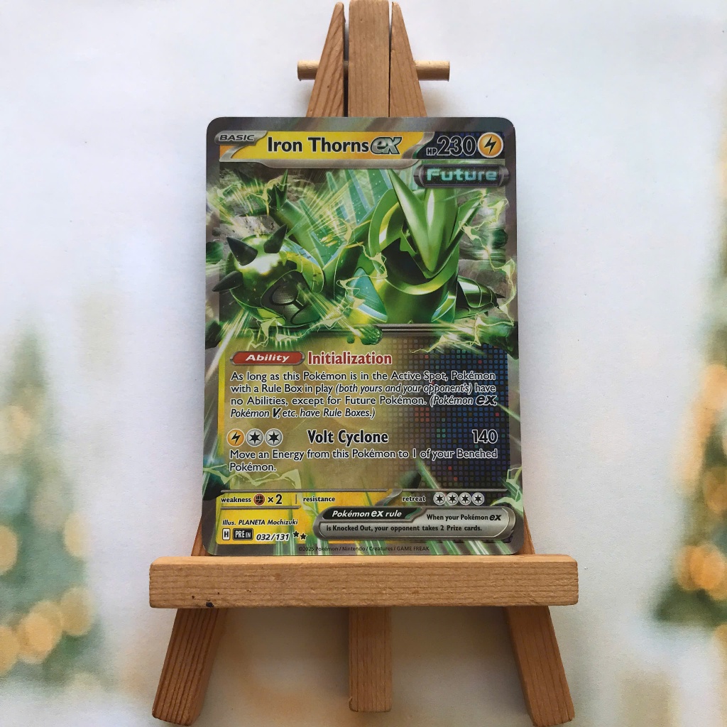 Thẻ hình Pokemon Iron Thorns ex 032/131 - Lá bài lẻ Prismatic Evolutions Ultra Rare tiếng Anh chính hãng