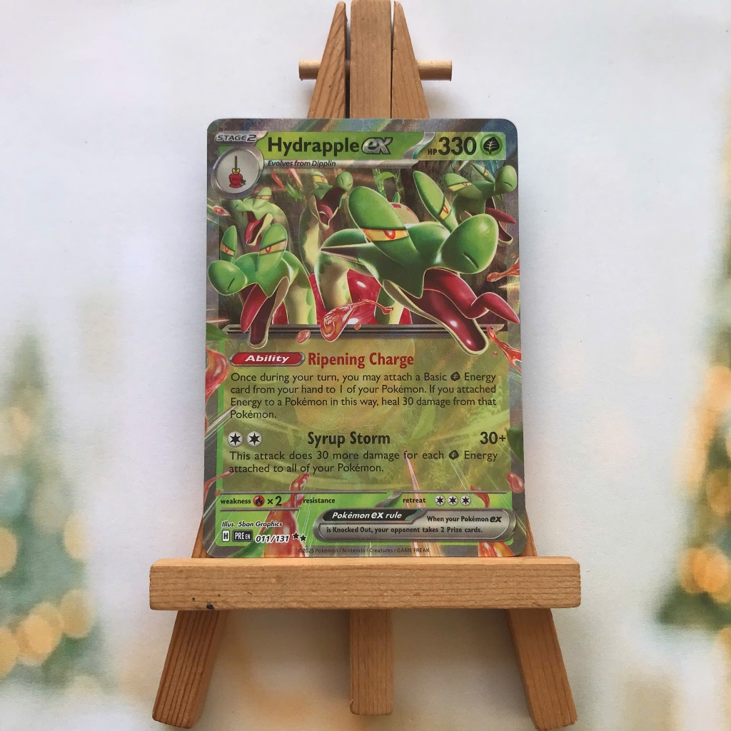 Thẻ hình Pokemon Hydrapple ex 011/131 - Lá bài lẻ Prismatic Evolutions Ultra Rare tiếng Anh chính hãng