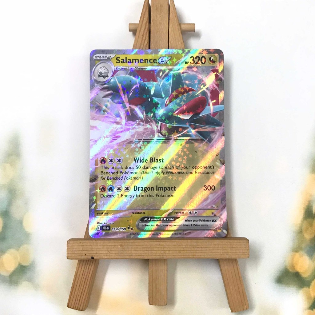 Thẻ hình Pokemon Salamence ex 114/159 - Lá bài lẻ Journey Together Ultra Rare tiếng Anh chính hãng
