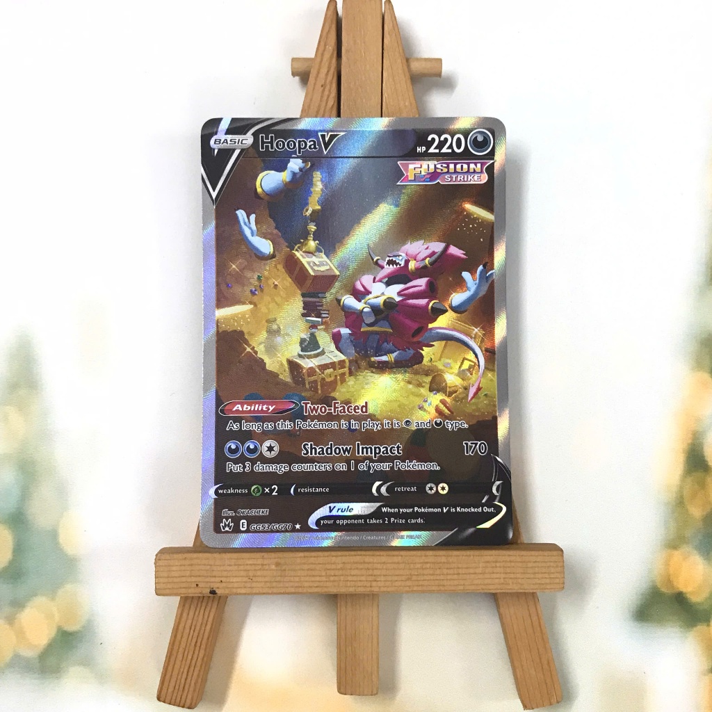 Thẻ hình Pokemon Hoopa V GG53/GG70 - Lá bài lẻ Crown Zenith Ultra Rare tiếng Anh chính hãng