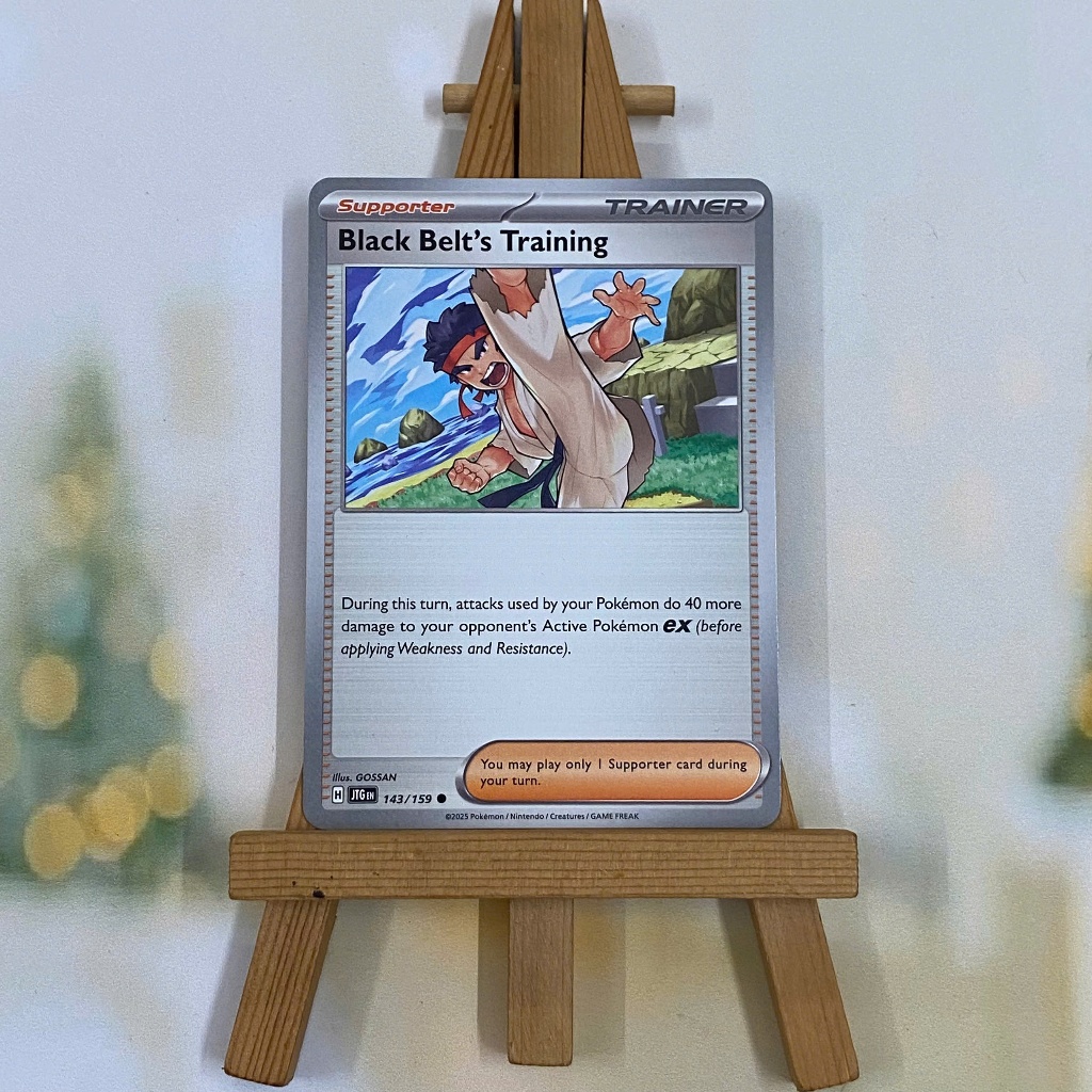 Thẻ hình Pokemon Black Belt's Training 143/159 - Lá bài lẻ Journey Together Common Reverse Holo tiếng Anh chính hãng