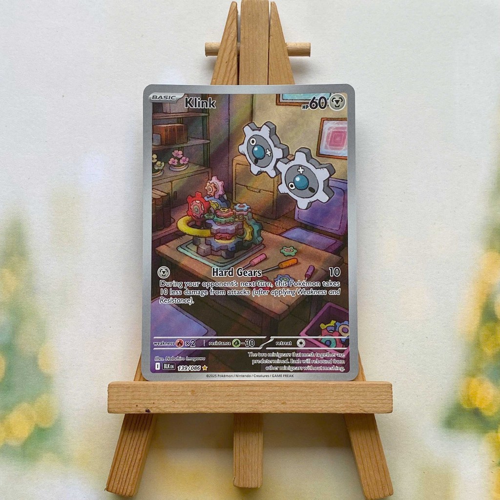 Thẻ hình Pokemon Klink 139/086 - Lá bài lẻ Black Bolt Illustration Rare tiếng Anh chính hãng