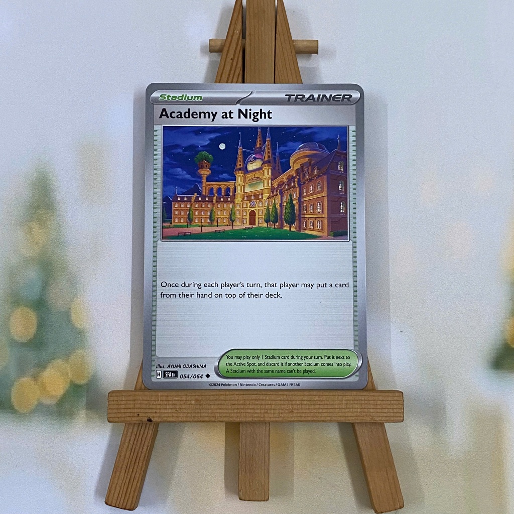 Thẻ hình Pokemon Academy at Night 054/064 - Lá bài lẻ Shrouded Fable Uncommon Reverse Holo tiếng Anh chính hãng