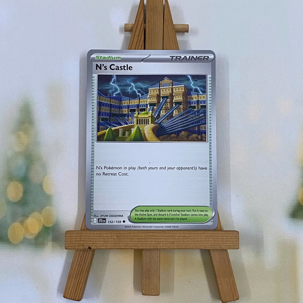 Thẻ hình Pokemon N's Castle 152/159 - Lá bài lẻ Journey Together Uncommon Reverse Holo tiếng Anh chính hãng