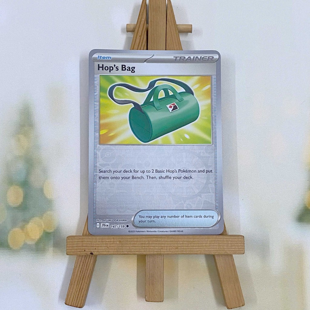 Thẻ hình Pokemon Hop's Bag 147/159 - Lá bài lẻ Journey Together Uncommon Reverse Holo tiếng Anh chính hãng