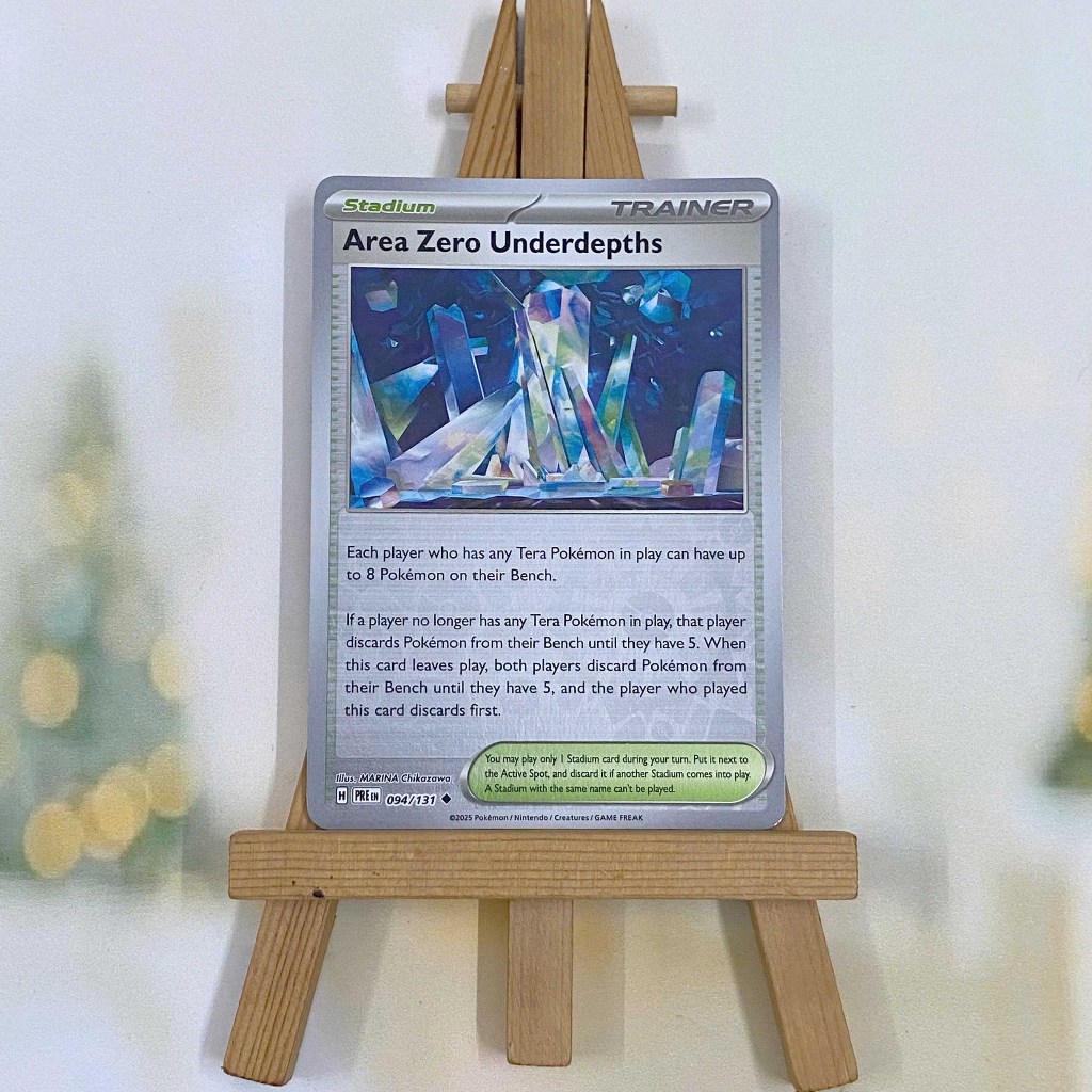 Thẻ hình Pokemon Area Zero Underdepths 094/131 - Lá bài lẻ Prismatic Evolutions Uncommon Reverse Holo tiếng Anh chính hãng