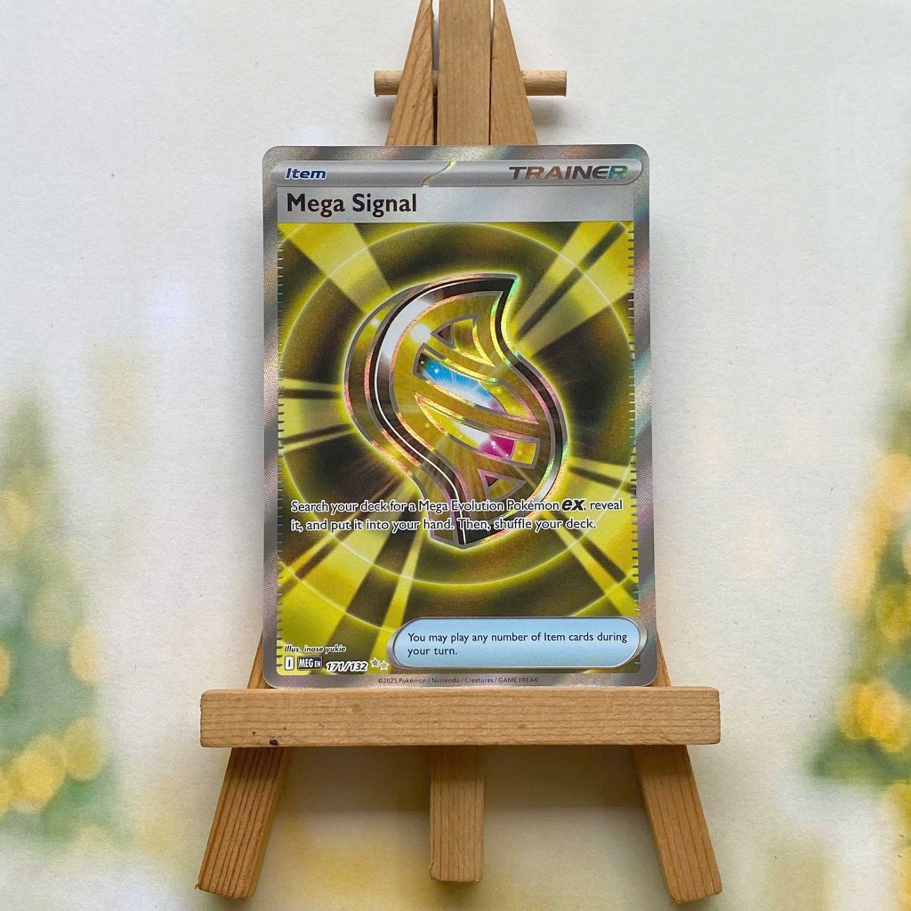 Thẻ hình Pokemon Mega Signal 171/132 - Lá bài lẻ Mega Evolution Full Art Ultra Rare tiếng Anh chính hãng