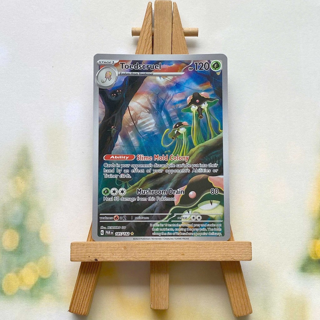 Thẻ hình Pokemon Toedscruel 185/182 - Lá bài lẻ Paradox Rift Illustration Rare tiếng Anh chính hãng