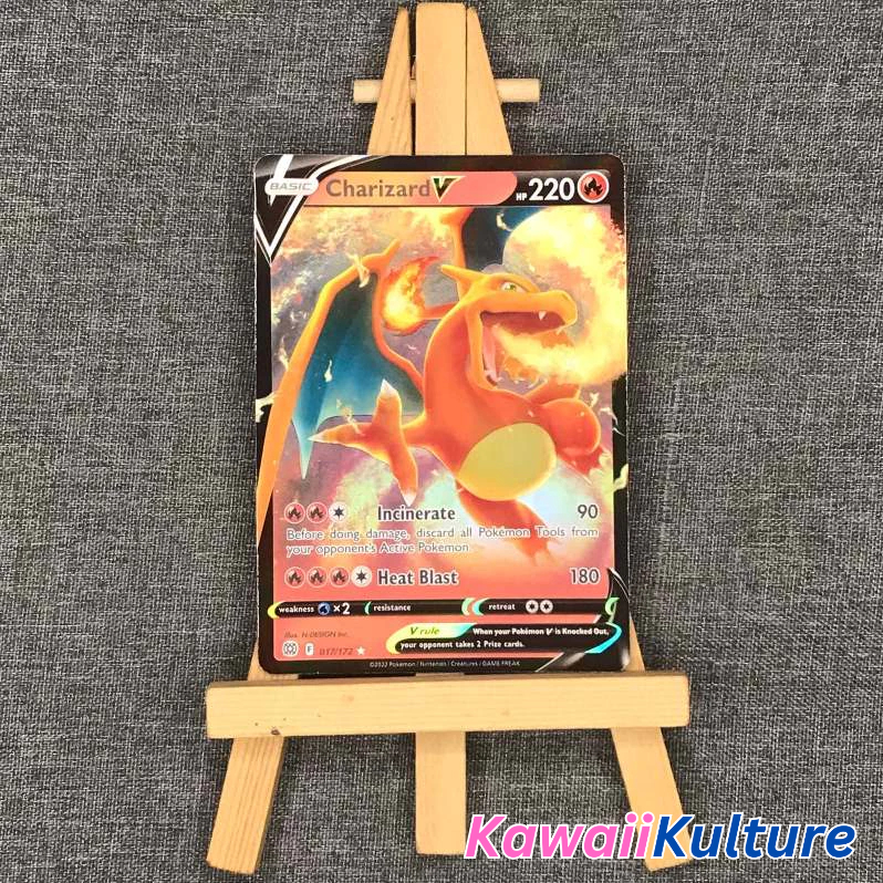 Thẻ hình Pokemon Charizard V 017/172 - Lá bài Sword & Shield: Brilliant Stars Ultra Rare tiếng Anh chính hãng