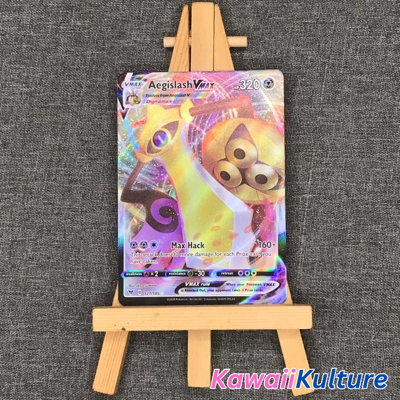 Thẻ hình Pokemon Aegislash VMAX 127/185  - Lá bài lẻ Ultra Rare tiếng Anh chính hãng