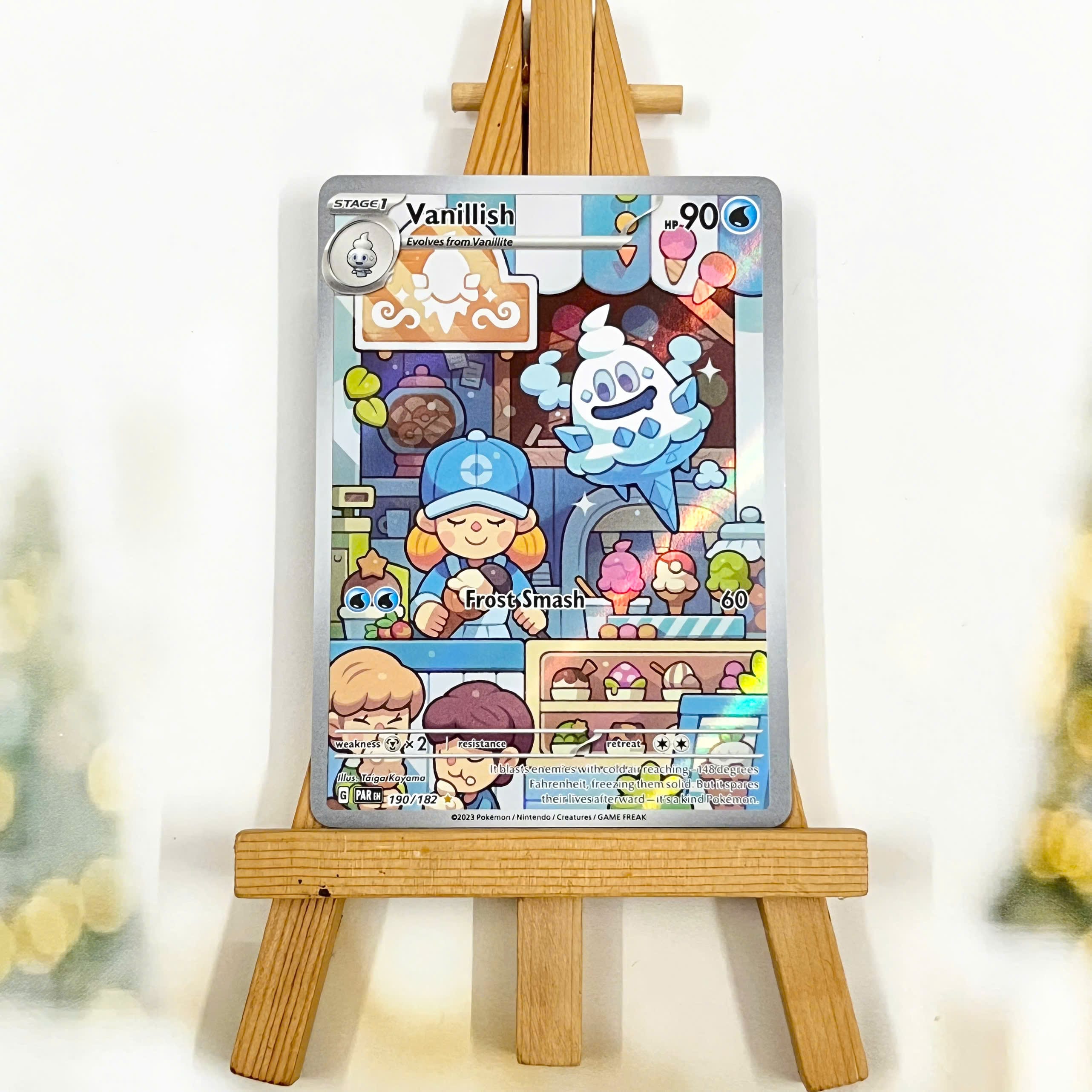 Thẻ hình Pokemon Vanillish 190/182 - Lá bài lẻ Paradox Rift Illustration Rare tiếng Anh chính hãng