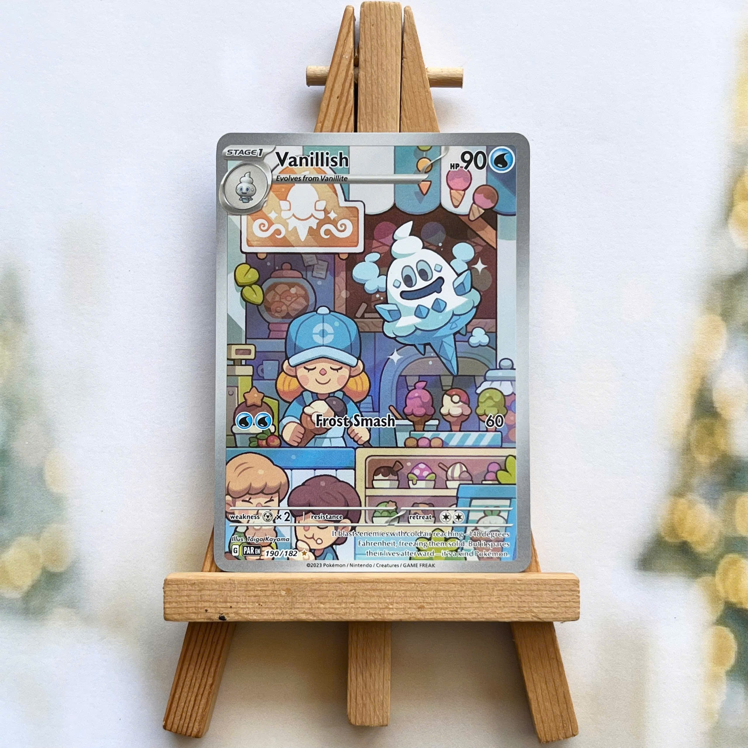 Thẻ hình Pokemon Vanillish 190/182 - Lá bài lẻ Paradox Rift Illustration Rare tiếng Anh chính hãng