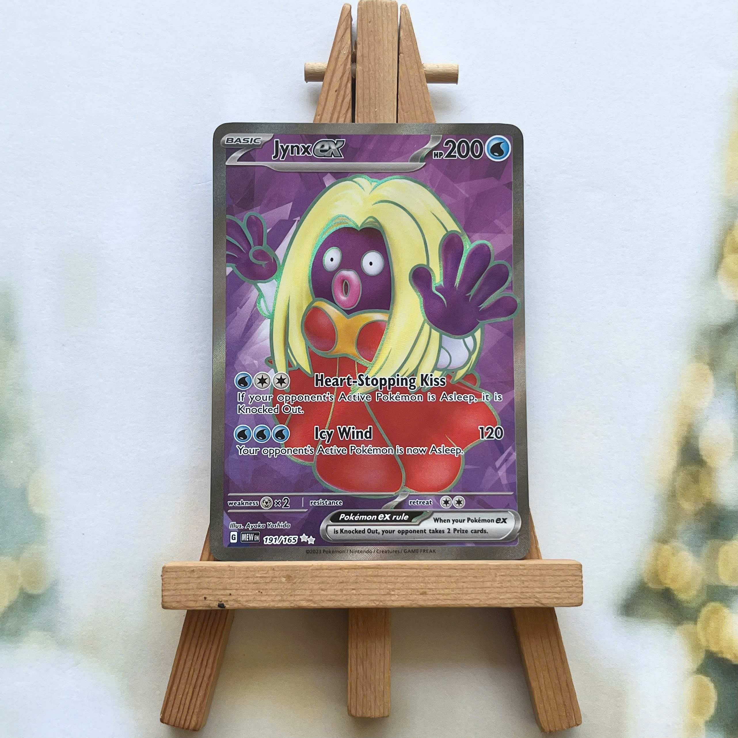 Thẻ hình Pokemon Jynx ex 191/165 - Lá bài lẻ Scarlet & Violet 151 Full Art Secret Rare tiếng Anh chính hãng