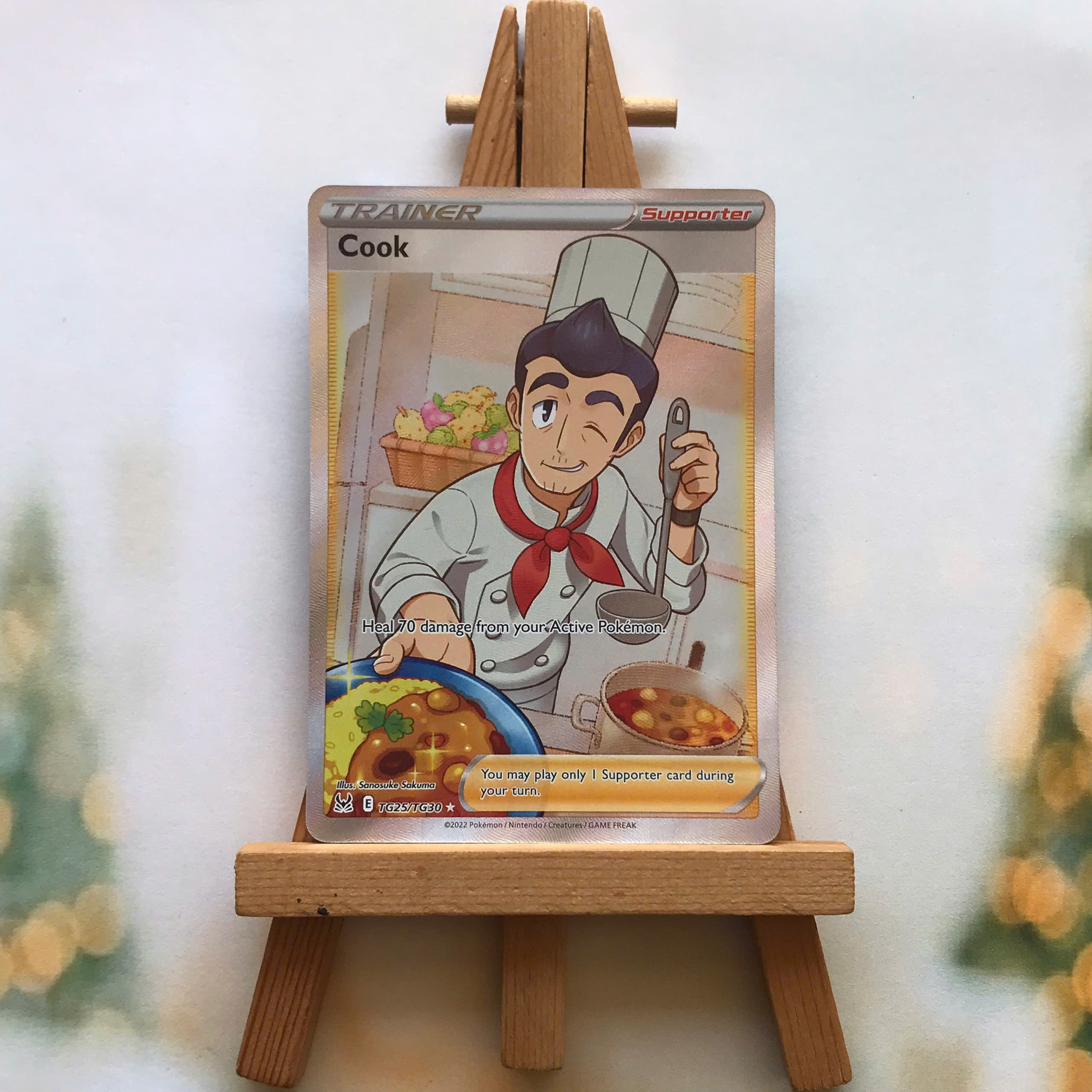Thẻ hình Pokemon Cook TG25/TG30 - Lá bài lẻ Full Art Ultra Rare tiếng Anh chính hãng