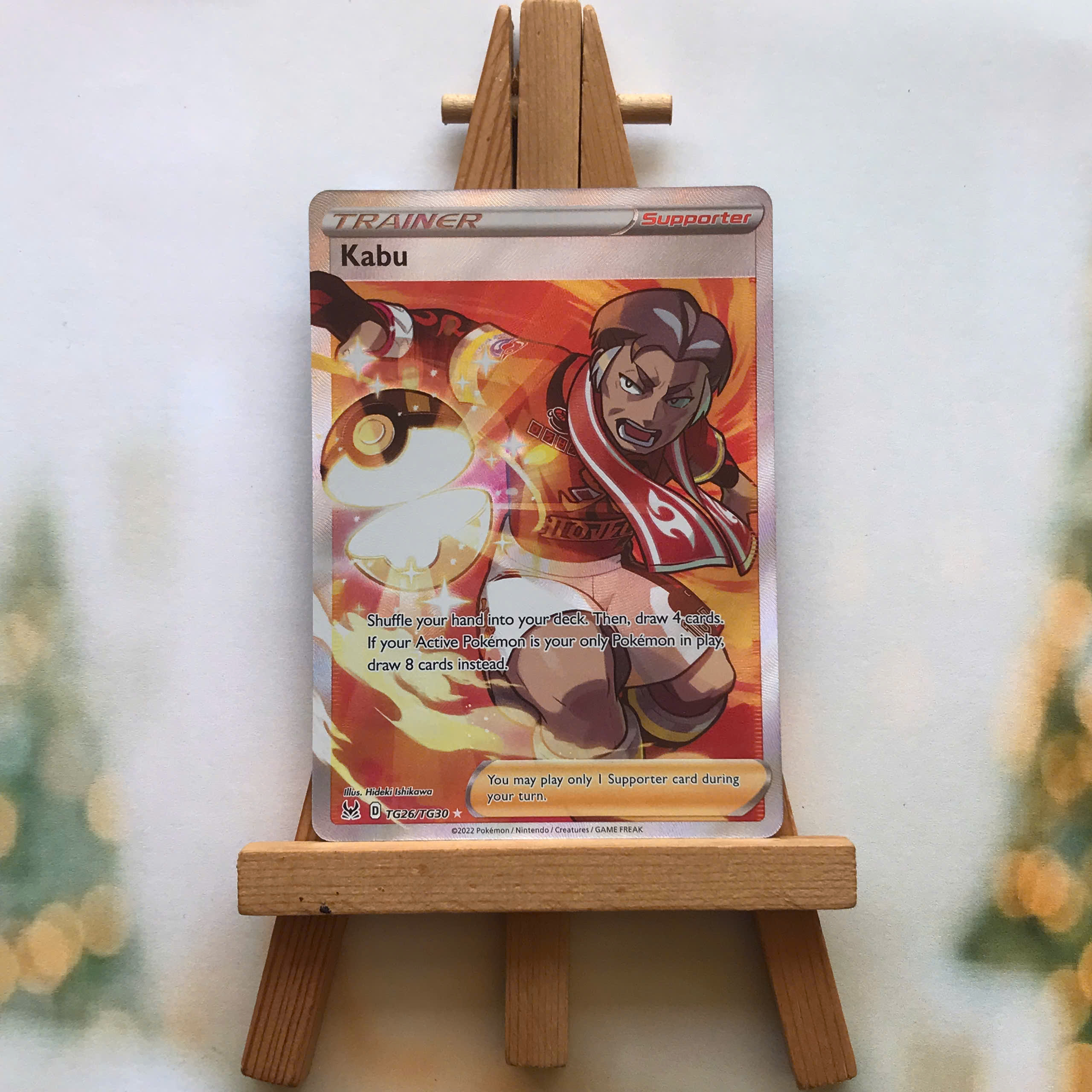 Thẻ hình Pokemon Kabu TG26/TG30 - Lá bài lẻ Full Art Ultra Rare tiếng Anh chính hãng