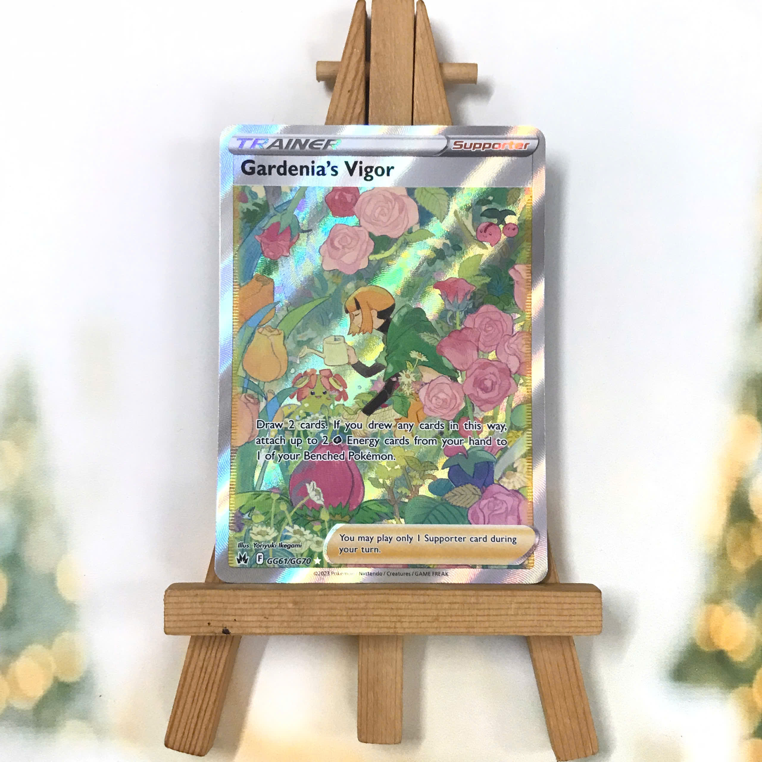 Thẻ hình Pokemon Gardenia's Vigor GG61/GG70 - Lá bài lẻ Full Art Ultra Rare tiếng Anh chính hãng