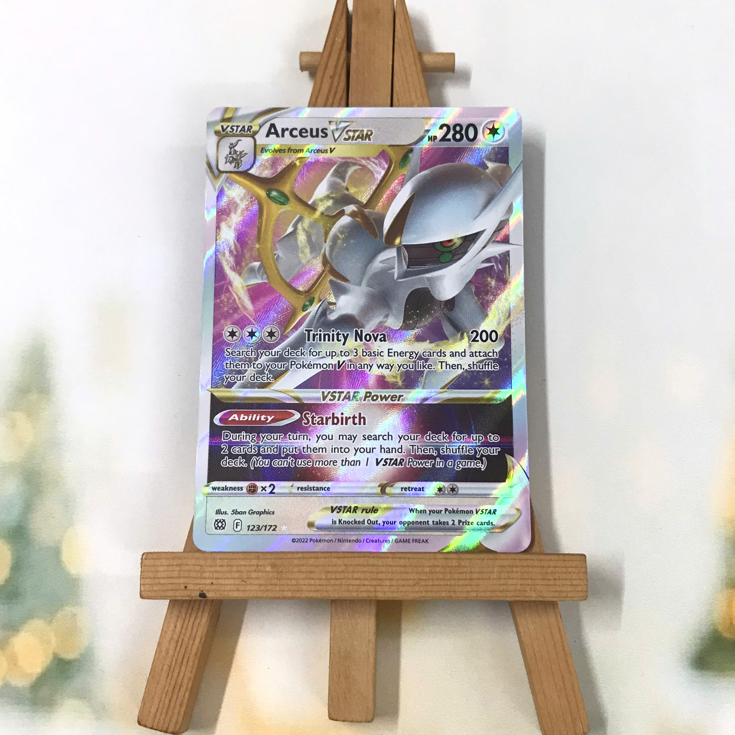 arceus vstar 123 172 brilliant stars ultra rare pokemon card 184/172 Arceus VStar main image 0