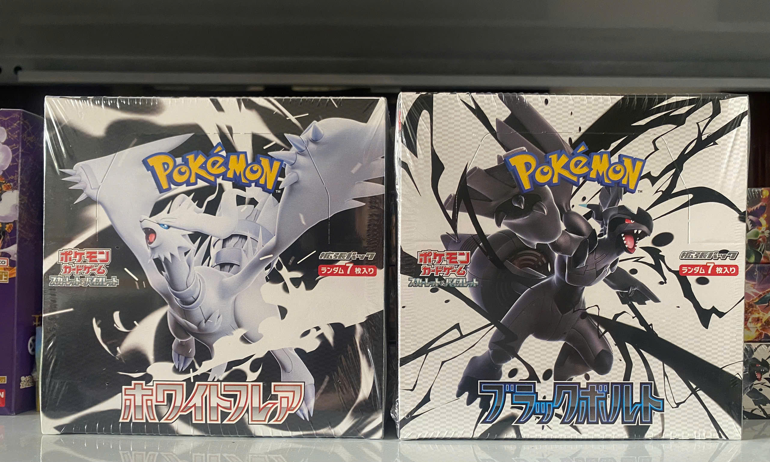 Hộp thẻ bài Black Bolt SV11B và White Flare SV11W - Japan Pokemon Booster Box SEALED chính hãng