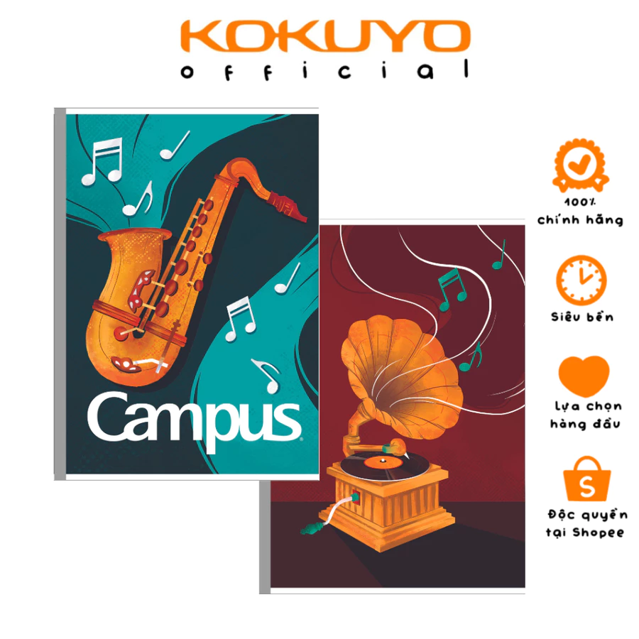 Vở campus kẻ ngang 200tr Jazz 8895