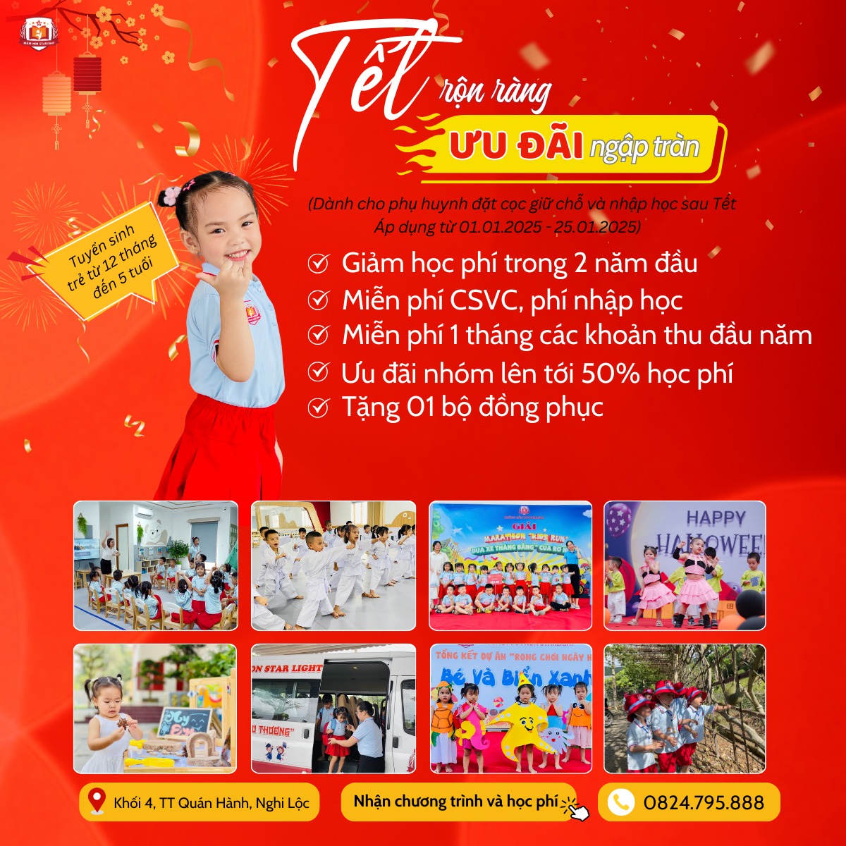 Cơ Hội Nhận Học Bổng Tại Trường Mầm Non Starlight Trong Năm Mới 2025