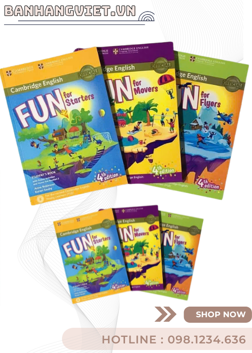 Bộ sách Cambridge Fun for Starters, Movers, Flyers