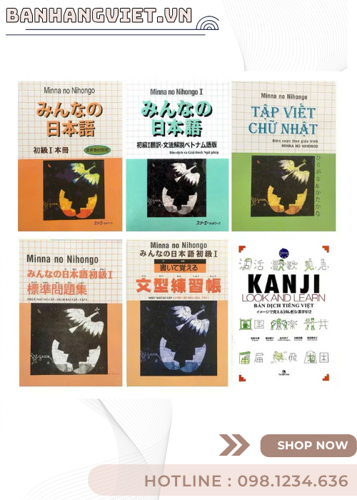 Combo Minna No Nihongo Sơ Cấp 1 (Sử dụng cho người bắt đầu học) -Trình Độ N5