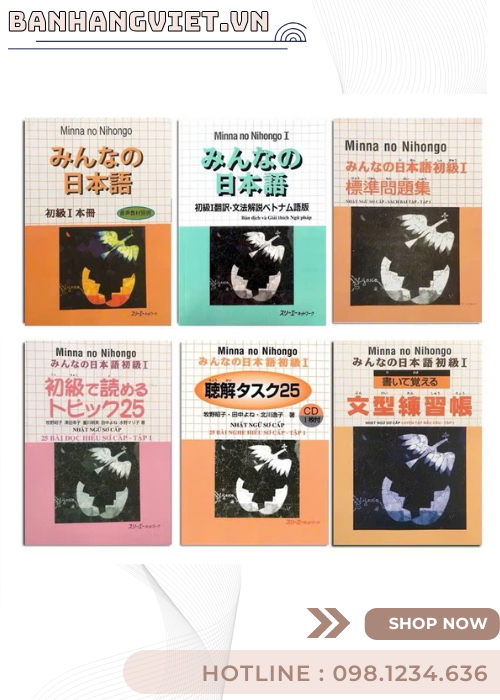 Combo Minna No Nihongo Sơ Cấp 1 - Dành Cho Người Bắt Đầu Học Tiếng Nhật Trình Độ N5