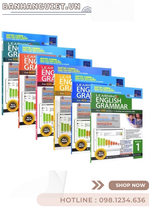 Leaning English Grammar ( Bộ 6 cuốn) - Sách Nhập Khẩu