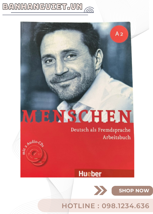 Combo Sách Menschen A2 ( Arbeitsbuch + Kursbuch) - Sách in offset bản mầu.