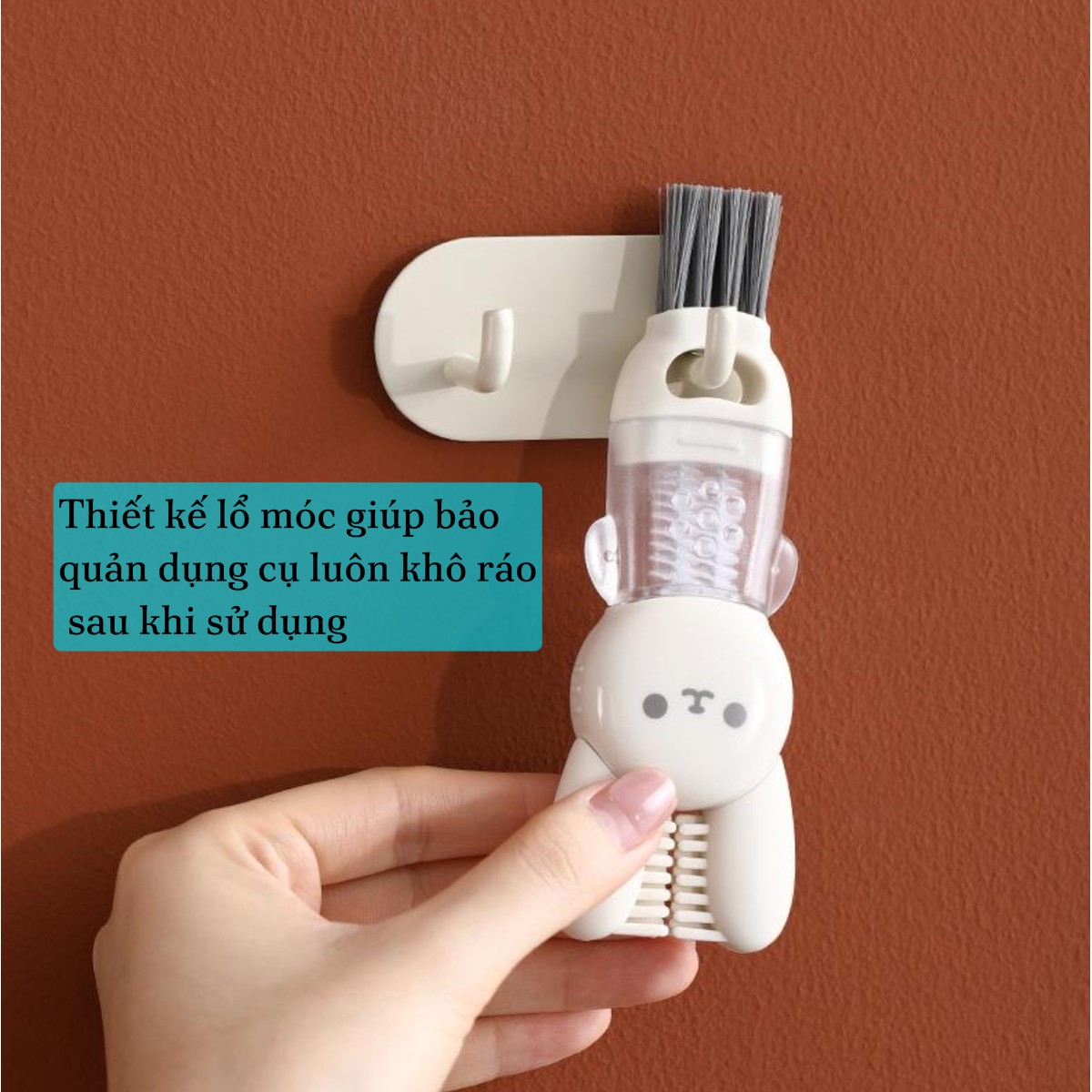 Bàn chải đa năng 4in1 hình thỏ Fasola DZ772