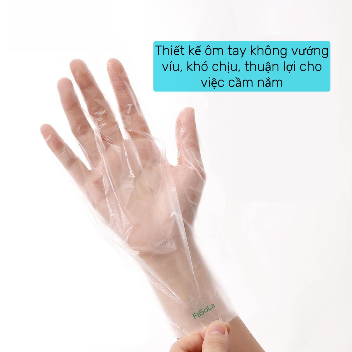 Găng tay dùng 1 lần pack 100 Fasola ZF116