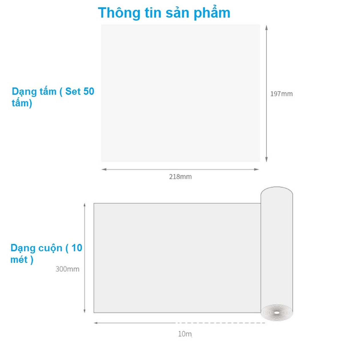 Giấy thấm dầu 50 tờ 21,8x19,7cm SH073 SH073