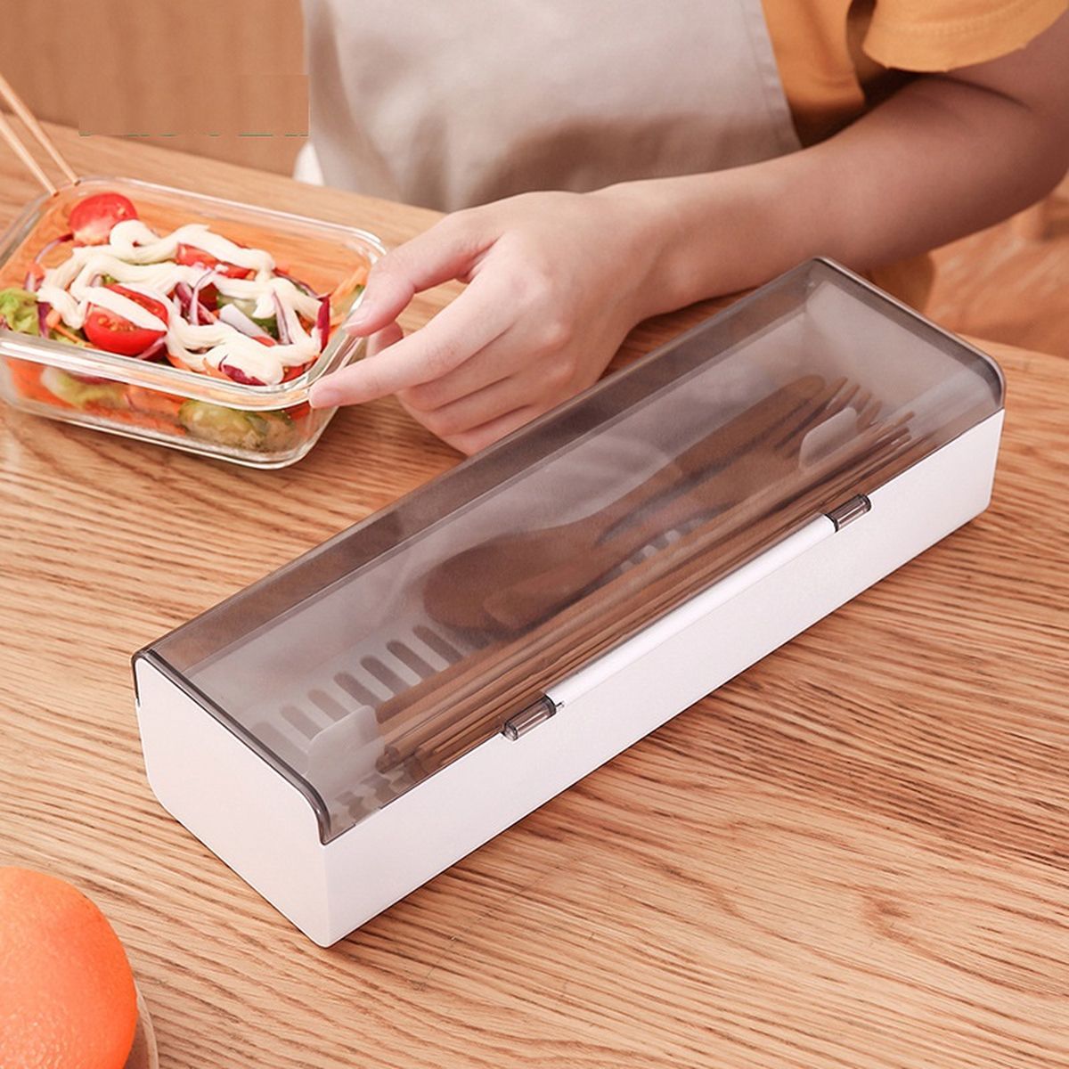 Hộp đựng muỗng đũa bằng nhựa Fasola SH177