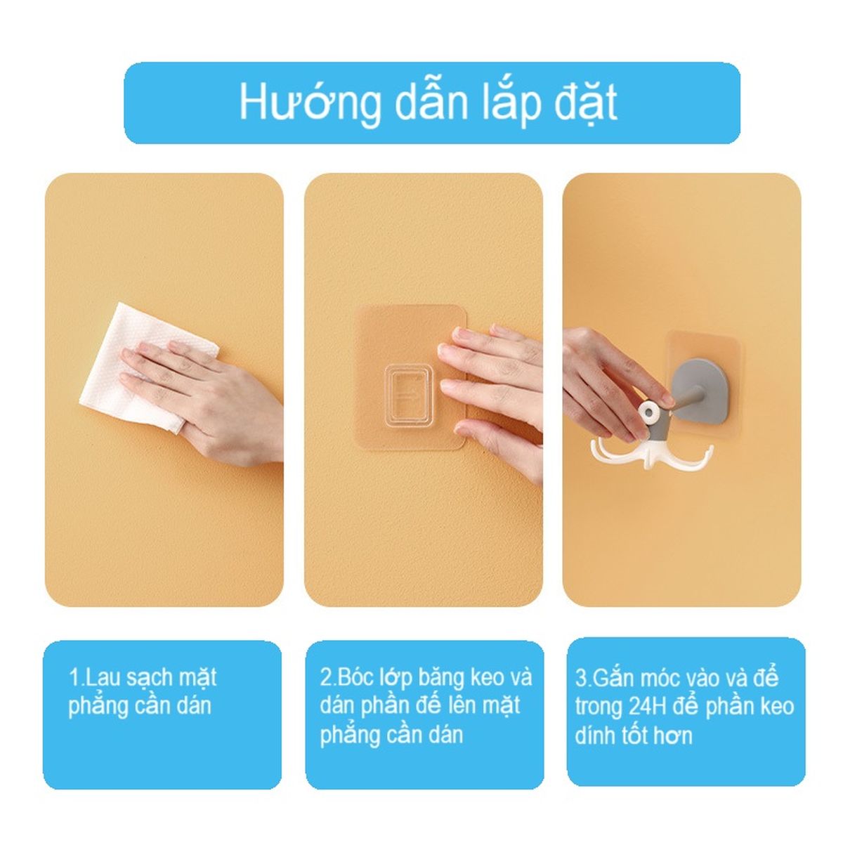 Móc treo xoay đa năng 6 chấu Fasola YL045