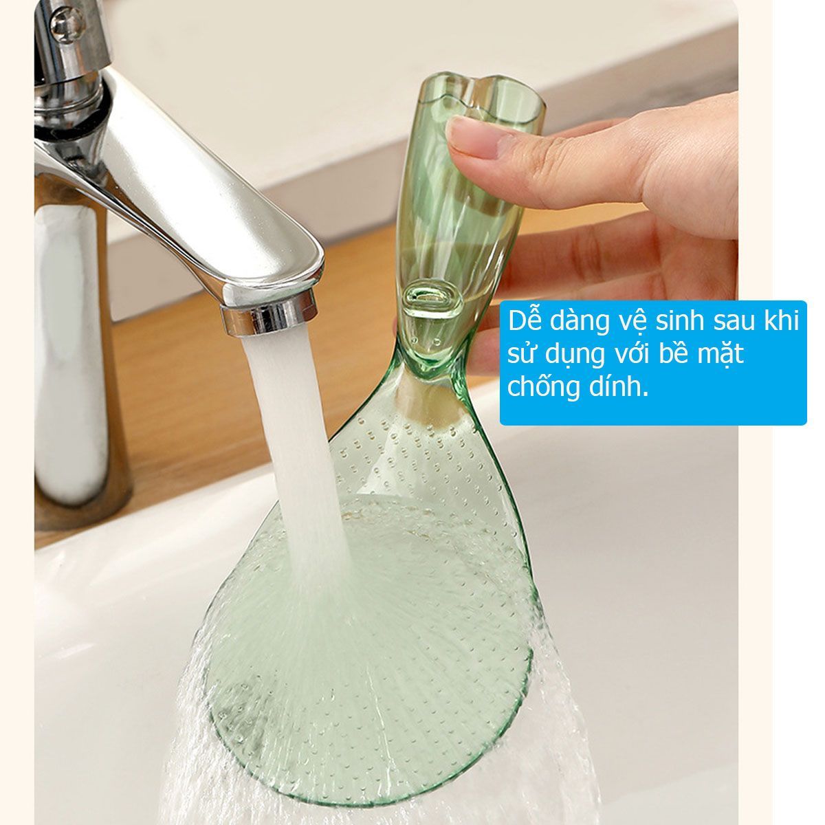 Muôi múc cơm vá xới cơm nhựa dạng đứng Fasola SH308