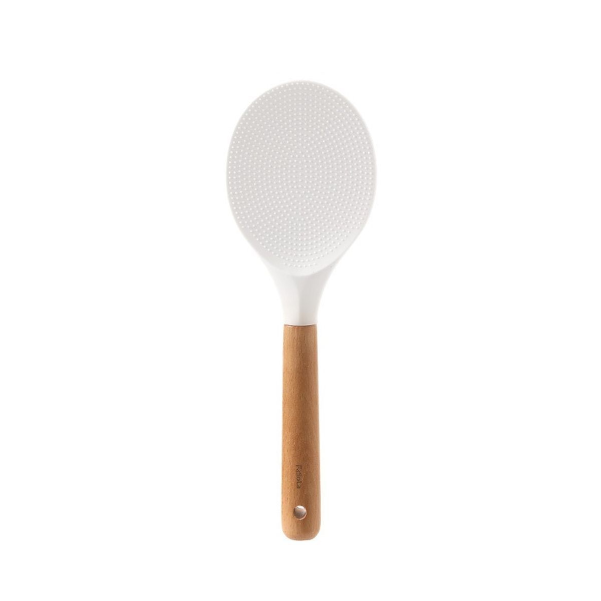 Muôi múc cơm silicone cán gỗ sồi Fasola vá xới cơm SH296