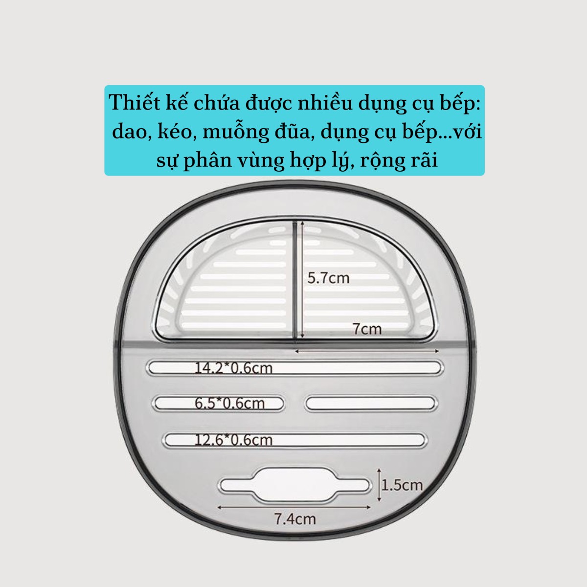 Ống ắm dao đũa tròn màu trắng Fasola PS623